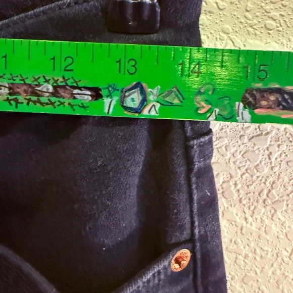 Re/Done Women's 70’s Boot Cut Jeans Colir Noir Sz 28 - Picture 11 of 13